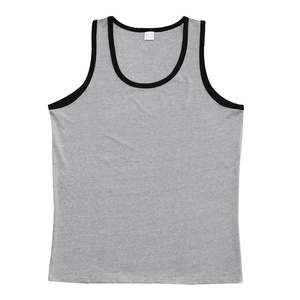 Versatile Color-Blocked Casual Men's Tank <b>Tops</b> 100% Cotton Quick Dry Breathable for <b>Layering</b> or Solo Warm Weather - Product Image 4