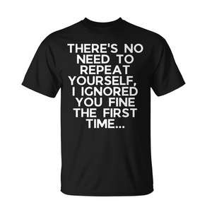 T-shirt humoristique pour introverti, sarcastique, ironique, unisexe, noir, 100% coton - Product Image 2