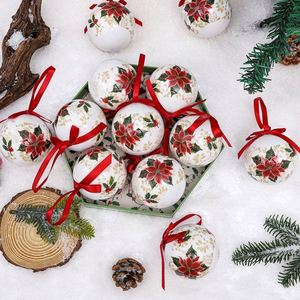 New Cross-Border Balls <b>Flower</b> <b>Stickers</b> Decorative Hanging Ornaments Festive Atmosphere Christmas Decorations 75-009L - Product Image 4