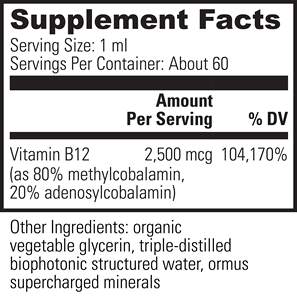 2500 Mcg organico sublinguale liquido vitamina <span class=keywords><strong>B12</strong></span> gocce di metilcobalamina adenosilcobalamina per l'umore energetico salute del cuore - Product Image 3