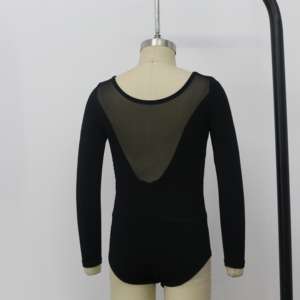 Pakaian dansa latihan balet <span class=keywords><strong>leotard</strong></span> pakaian balet senam profesional pakaian tari anak perempuan dasar katun balet ketat - Product Image 3