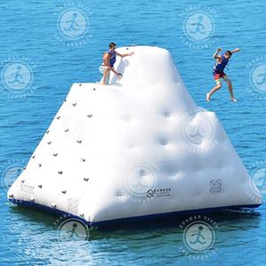 Iceberg inflable <span class=keywords><strong>gigante</strong></span> de 14 pulgadas para niños, con Pared de escalada y tobogán de agua para actividades deportivas de agua oscura - Product Image 5