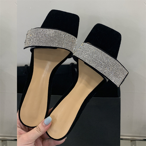 XSD Elegant Summer Platform for Slippers Rhinestones New Fashion Trend Anti-Slip <b>Cushioning</b> Hard-Wearing Low-Heeled for - Product Image 5