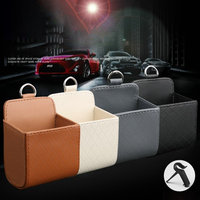 Sac de rangement pour grille d'aération de voiture en cuir PU de qualité supérieure, couleur personnalisée, logo personnalisé, organisateur de téléphone suspendu pour grille d'aération de véhicule