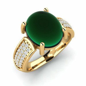 Proprietà dell'agata verde in argento Sterling 925 gioielli in pietra naturale di agata verde dell'oceano - Product Image 4