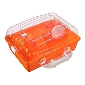 Nuove Gabbie Trasparenti per Criceti con Chiusura a Pulsante, Ville di Lusso Ecologiche in Plastica, Accessori per Animali Domestici - Product Image 6