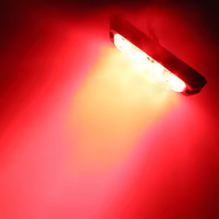 CIGO LED-04K Rot/Blau 12V 4 LED 500-520LM 15 Wählbare Blinkmuster Universelles Innenraum-Warnblitzlicht für Notfälle