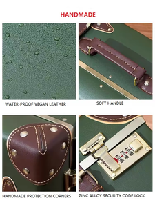 <span class=keywords><strong>Valigia</strong></span> Classica in Pelle PU Effetto Coccodrillo, Bagaglio Vintage 20/22/24/26/28 Pollici, Consegna Rapida, Borsa Trolley OEM ODM - Product Image 6