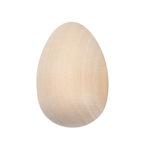 Wooden Simulated Eggs Natural Wood Color Duck Egg Shape DIY <b>Easter</b> Craft Toys For Children Pretend Play Painting Decorations - Product Image 3