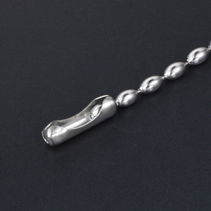 Stainless Steel Seed Bead Chain 3.2mm Pendant <b>Necklace</b> For <b>Couples</b> CE461 - Product Image 3