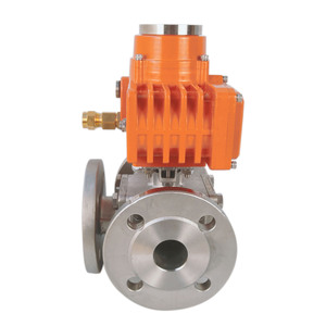Vanne à boisseau sphérique 3 voies 24VDC pour eau DN80, température normale, TOP-140, fournisseur professionnel chinois, CE ISO, vanne à boisseau sphérique industrielle 3 voies - Product Image 6
