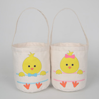 Nouveauté 2026, vente en gros, panier de Pâques en sublimation, sac à oreilles de lapin pour filles et garçons, prix d'usine