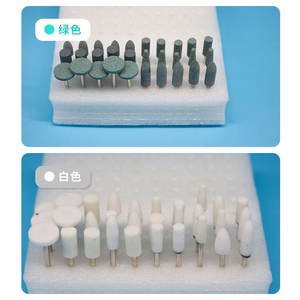 Kit de Pulido y Esmerilado Dental Totalmente Cerámico, Muelas de Corindón y Cabezales de Esmerilado de Piedra, Accesorios de Broca para Cerámica Fundida - Product Image 4
