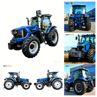 Tracteur agricole 4x4 de 160 CV avec cabine confortable, outil agricole professionnel