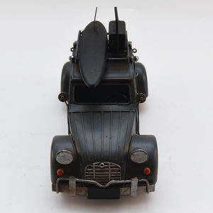 <span class=keywords><strong>Coche</strong></span> de Juguete Retro Hecho a Mano, Modelo Vintage <span class=keywords><strong>en</strong></span> Miniatura, Adorno Decorativo para el Hogar, <span class=keywords><strong>Coche</strong></span> de Viaje Retro Negro de Hierro Fundido - Product Image 3