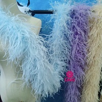 Plumes de boa teintes 2M, plumes d'autruche de qualité pour artisanat, fête, mariage, vêtement, robe, accessoire de costume