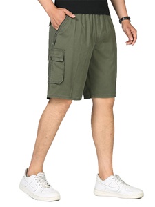 Short cargo en coton de haute qualité pour hommes 100% Short de sport et d'été écologique avec logo sur le devant - Product Image 5