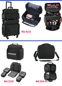Sac de <span class=keywords><strong>coiffeur</strong></span> professionnel, organisateur d'outils de barbier en nylon durable, étui de rangement élégant de couleur bonbon pour le voyage et le maquillage - Product Image 6
