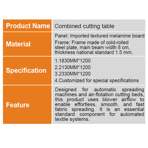 Không khí công nghiệp-nổi vải cắt bảng vải cắt bảng cho hàng may mặc - Product Image 4