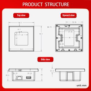 Módulo de escáner NFC de código de barras/QR integrado de alto rendimiento 86 Switch 1D 2D Reader USB Stock disponible para sistemas de control de acceso - Product Image 5