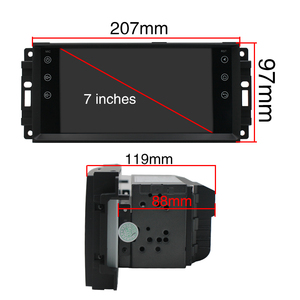 7インチ2dinカーオーディオラジオGPS DVDプレーヤージープコマンダーダッジクライスラーチェロキーコンパスリバティラングラーキャリバーシボレー - Product Image 3