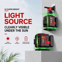 Niveau laser vert 4D 16 lignes 4 360 °   Niveau automatique auto-nivelant avec télécommande, étanche IP54 pour la construction de plans de tracé de toute la pièce