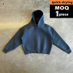 Survêtement personnalisé de qualité supérieure, en molleton de coton vierge, avec design gaufré et fermeture éclair - Product Image 2
