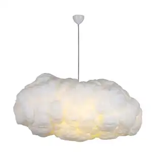 Lampu gantung hias kamar tidur atau ruang tamu Anda dengan lampu gantung! Desainnya seperti cloud dan ukurannya besar