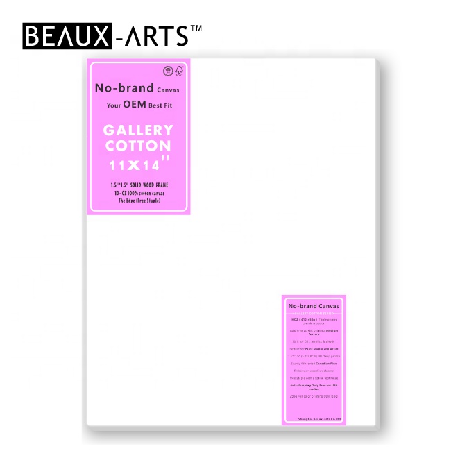 11X14 "10 unzen Cotton Stretched Canvas mit 1.5 x1.5" Canadian Pine Medium Texture Painting Canvas