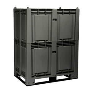 Cargopallet 1100 Plus nuova versione ecologica grigia con porta per uso industriale - Product Image 1