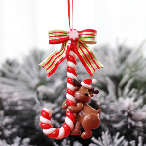 Nueva Decoración <span class=keywords><strong>Navideña</strong></span>, Pequeño Colgante de Bastón de Caramelo, Adornos y Suministros para Navidad - Product Image 5