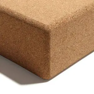 Cork Block Custom Logo Recycled Eco Friendly 100% Natural Wooden Yoga Brick Premium Cork Foam Organic Yoga Block Set For Fitness Exercise