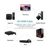 Cable HDTV Macho a Macho para PS5, PS4, Blu-ray, Xbox One, Laptop, PC, Compatible con Resolución 4K, Conductor Chapado en Oro, Revestimiento de PVC
