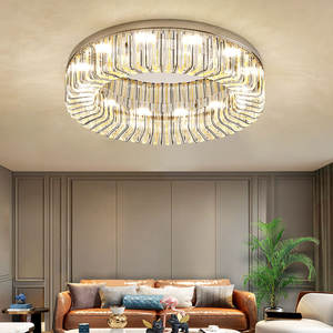 Lámpara de techo decorativa con pantalla de vidrio de forma redonda montada en superficie de iluminación de celo para hotel doméstico - Product Image 1