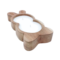 Velas Aromáticas de Madera con Forma de Conejo de Alta Calidad, Marca Privada, Cera de Soja y Coco, Decoración para el Hogar, Bodas y Fiestas, Vietnam