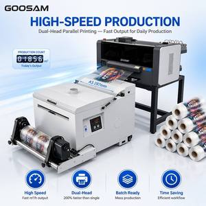 Impresora DTF A3 de Doble Cabezal de 30 cm con Secador y Agitador de Polvo Automático, Máquina de Impresión Digital con Película PET para Transferencia de Calor en Camisetas - Product Image 1