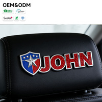 Badge de voiture de luxe en plastique ABS avec lettres en relief 3D à effet brillant pour la personnalisation de marques automobiles