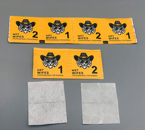 Accesorios protectores de pantalla de teléfono móvil, Kit de limpiador en seco y húmedo, guía de eliminación de polvo, pegatina, herramienta de instalación, Kit de limpieza - Product Image 3