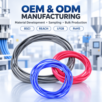 Cordon d'étanchéité en silicone personnalisé OEM, bande de caoutchouc ronde flexible pour joints d'équipements industriels et fourniture sous marque privée