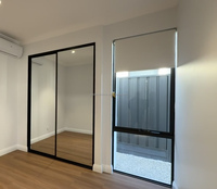 Norme australienne AS2047 conception de fenêtre de chambre à coucher rupture thermique fenêtre en verre trempé clair pour salle de bain hôtel clair