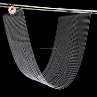ANNIELU Rideau de perles en acrylique transparent en forme de U pour décoration de plafond de mariage