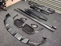 Kit carrosserie large en fibre de carbone véritable 3K diagonale, amélioré et modifié, adapté aux BMW X6M F96 20-22