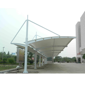 Structure de tente en tissu pour toit, membrane de toiture en PVDF PTFE durable pour extérieur, abri de toit, abri de garage, auvent de stationnement pour voiture - Product Image 3