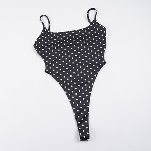 Body de mujer con lunares, sin espalda, corte alto, sin mangas, con tirantes finos, estilo Y2K, sexy, de una pieza, para discoteca, nuevo estilo 2026 - Product Image 6