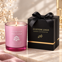 Boîte personnalisée RUNDONG, bougie parfumée, coffret cadeau de luxe, huile végétale naturelle, parfum intense, cire de soja