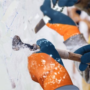 Guantes de construcción cálidos con forro polar, impermeables, Recubiertos de Espuma de látex, Guantes Térmicos de seguridad con agarre antideslizante - Product Image 4