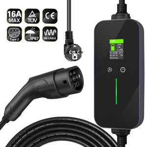 New Arrival Energy Efficient 3.5KW 7KW AC 16A 32A <strong>Type</strong> 2 Portable EV <strong>Fast</strong> Charger Home Charger TUV Certificate