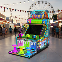 Nouvelle machine de jeu d'arcade intérieure pour enfants avec trois pistolets à eau, équipement de terrain de jeu en métal à monnayeur, garantie 1 an
