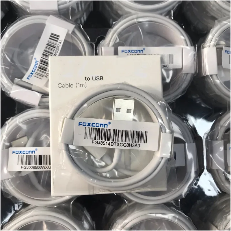 Hot Selling Foxconn 1m TPE USB to lighting charging cable phone Fast Charging data Cable for iPhone for apple