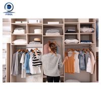 Prima Prix compétitif Armoire en cube avec tiges de suspension réglables Garde-robe en plastique pour bébé Armoire de chambre à coucher